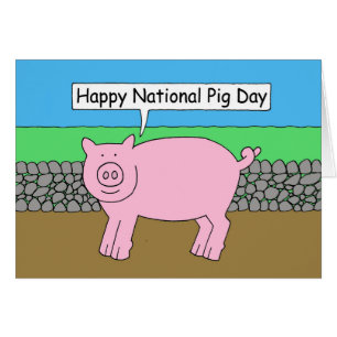 National Pig Day - March 1st Cards