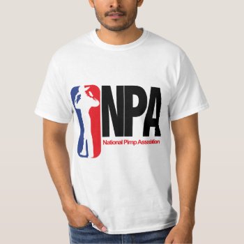 National Pimp Association T-shirt by Mister_Tees at Zazzle