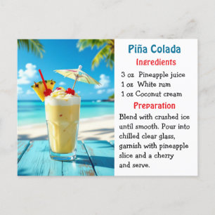 National Piña Colada Day recipe card