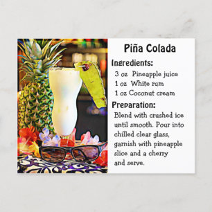 National Piña Colada Day recipe card