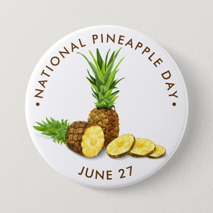 National Pineapple Day Button
