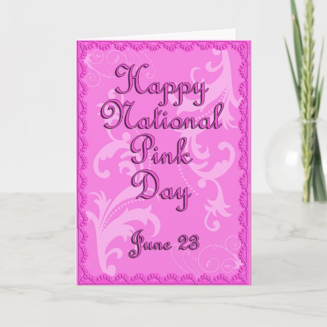 National Pink Day June 23 Card (Front)