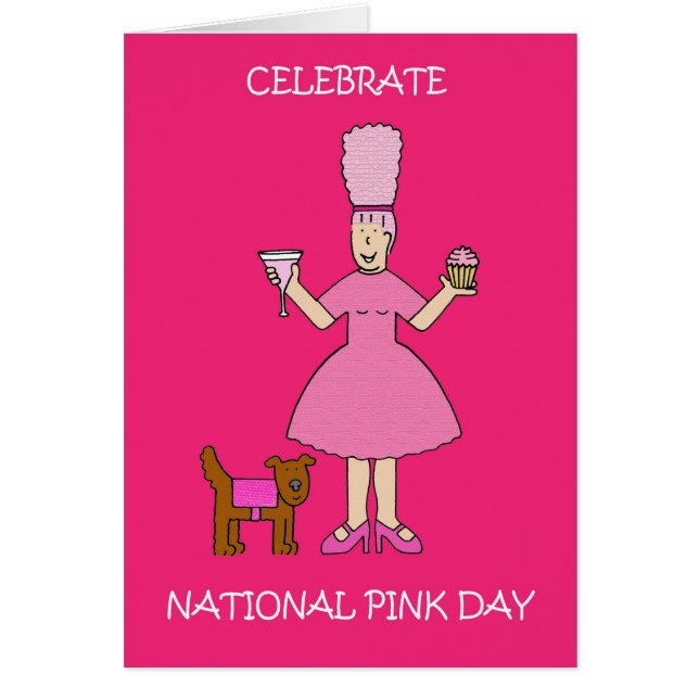 National Pink Day  June 23rd Cards (Front)