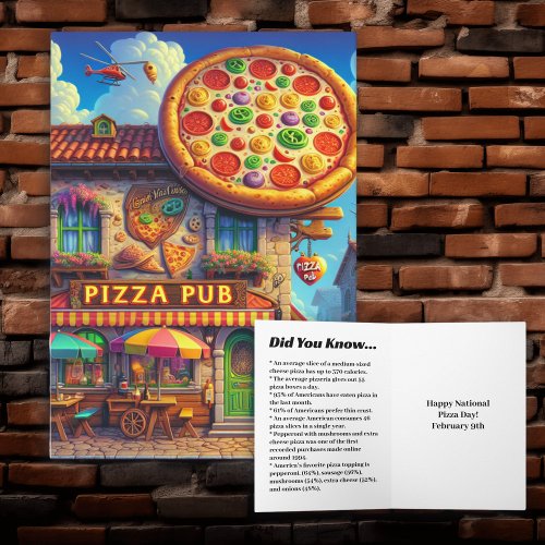 National Pizza Day  Funny food Holidays  Card