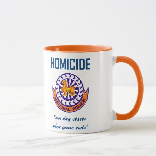 National Police Homicide Mug