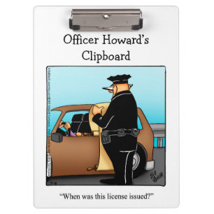 National Police Week Humor Clipboard Gift
