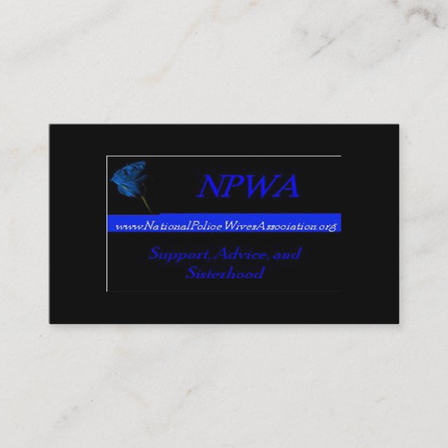 National Police Wives Association Referral Cards (Front)