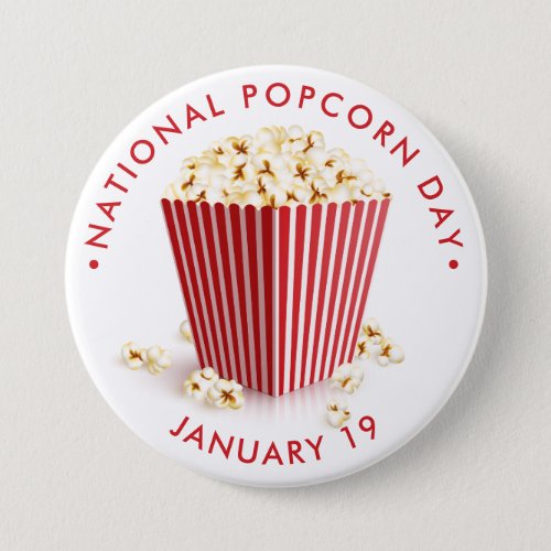 National Popcorn Day Button