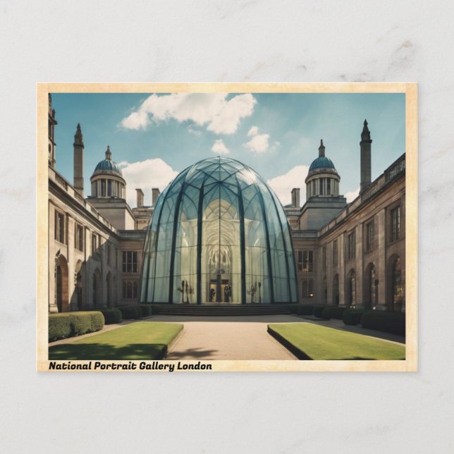 National Portrait Gallery London Vintage Travel Postcard (Front)