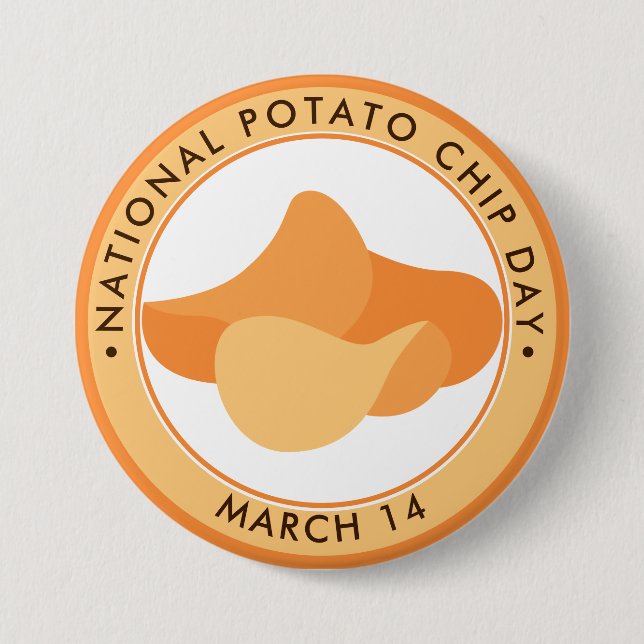 National Potato Chip Day Button (Front)