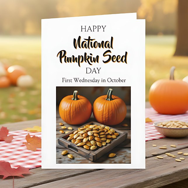 National Pumpkin Seed Day - First Wednesday in Oct Card (Creator Uploaded)
