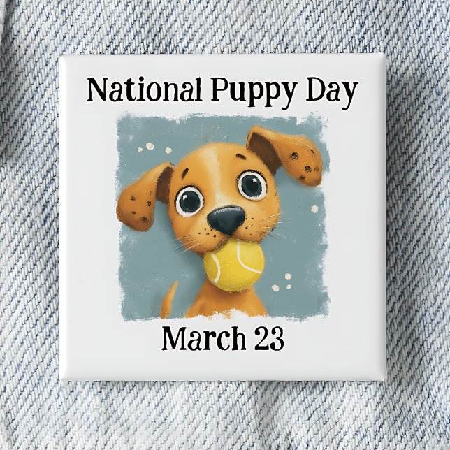 National Puppy Day  Button (Creator Uploaded)