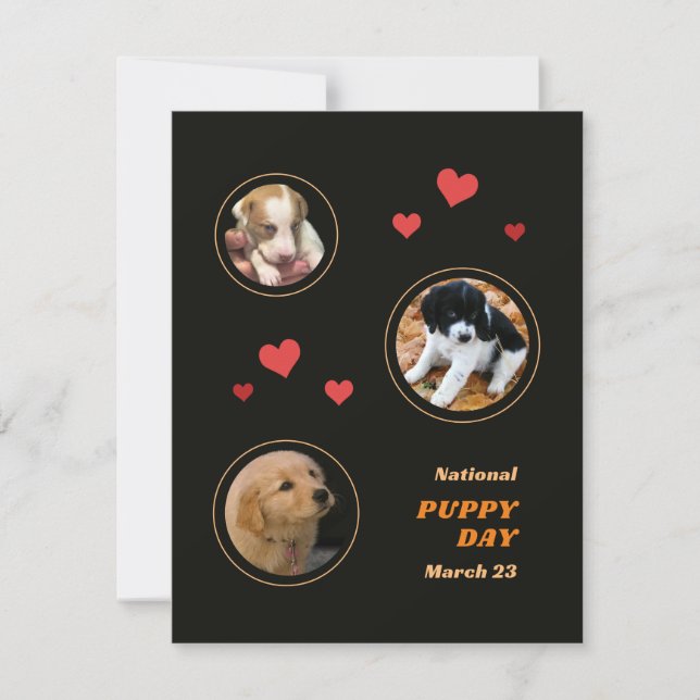 National Puppy Day Card (Front)
