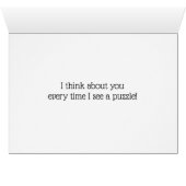 National Puzzle Day January 29th Card (Inside Horizontal (Bottom))