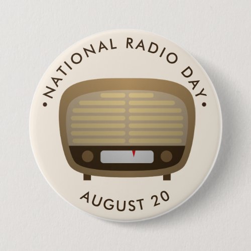 National Radio Day Button