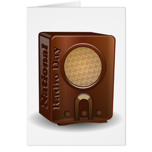 National Radio Day Cards (Front)