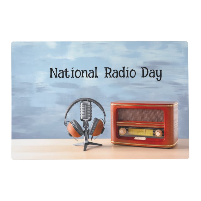 National Radio Day Placemat (Front)