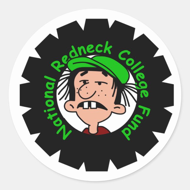 National Redneck Fund Classic Round Sticker (Front)