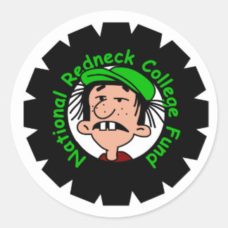 National Redneck Fund Classic Round Sticker