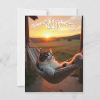 National Relaxation Day Postcard