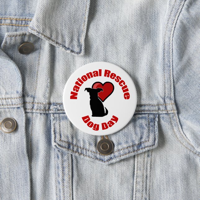 National Rescue Dog Day Button (In Situ)