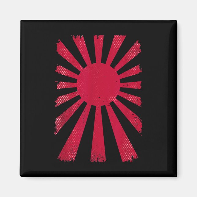 National Roots Imperial Japan Men Women Rising Sun Magnet (Front)