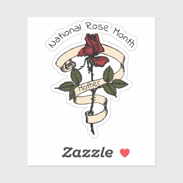 National Rose Month Sticker (Sheet)