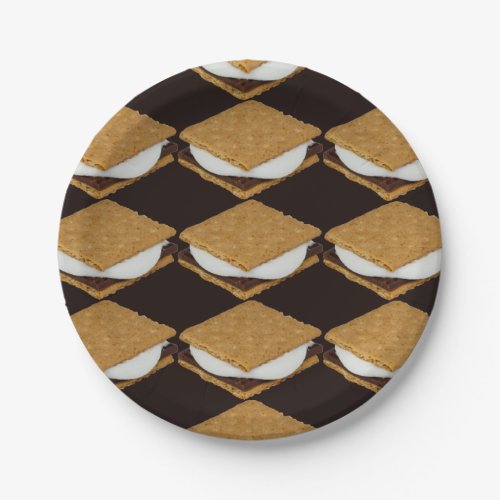 National SMores Day Paper Plates