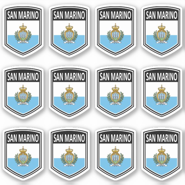 National - San Marino Sticker (Front)