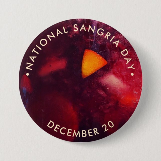 National Sangria Day Button (Front)