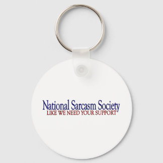 National Sarcasm Society Keychain