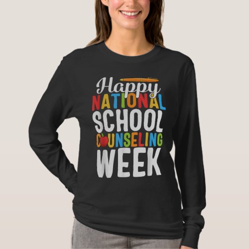 National School Counseling Week School Counselor T T_Shirt