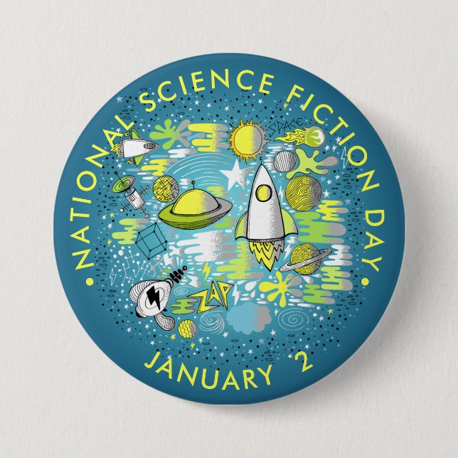 National Science Fiction Day Button (Front)