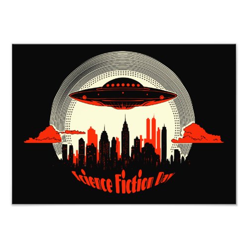 National Science Fiction Day UFO Photo Print
