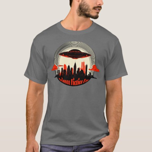 National Science Fiction Day UFO T_Shirt