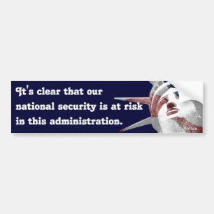 National Security at Risk (Bolton) Bumper Sticker