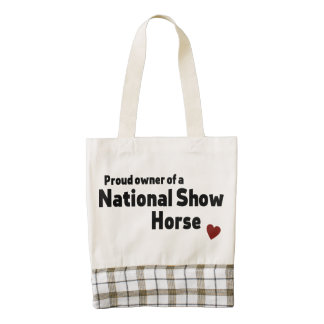 National Show Horse Zazzle HEART Tote Bag