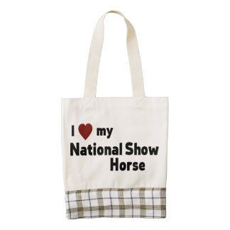 National Show Horse Zazzle HEART Tote Bag