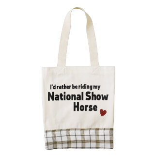 National Show Horse Zazzle HEART Tote Bag