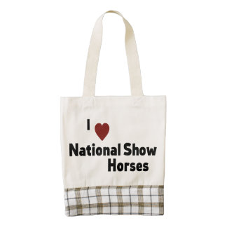 National Show Horses Zazzle HEART Tote Bag