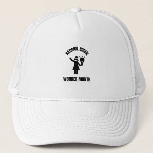 national social worker month 2 trucker hat