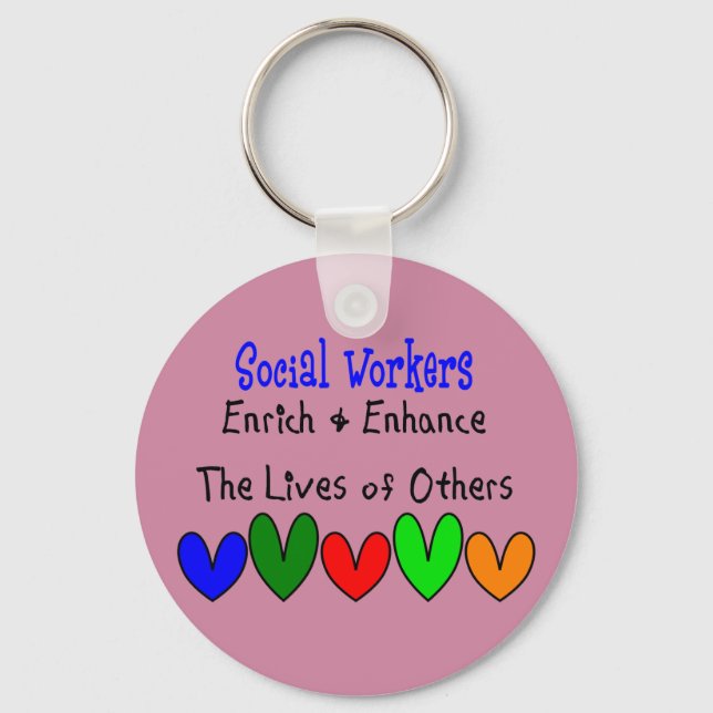 National Social Worker Month. Keychain (Front)