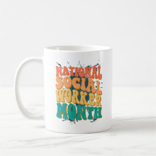 National Social Worker Month, Support Retro Coffee Mug