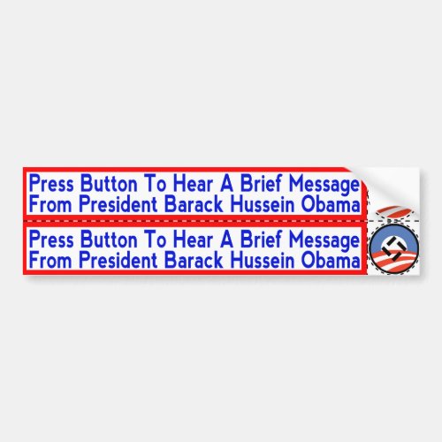 National Socialist Obama Stickers for Hand_Dryers
