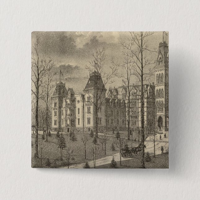 National Soldiers Home, Milwaukee County Pinback Button (Front)