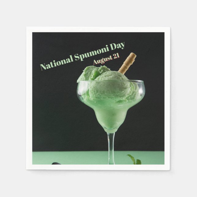 National Spumoni Day Napkins (Front)