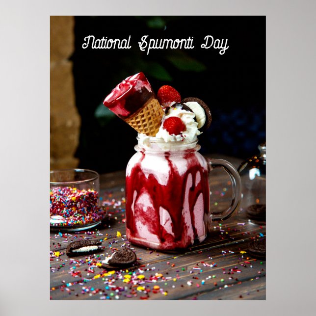National Spumoni Day Poster (Front)