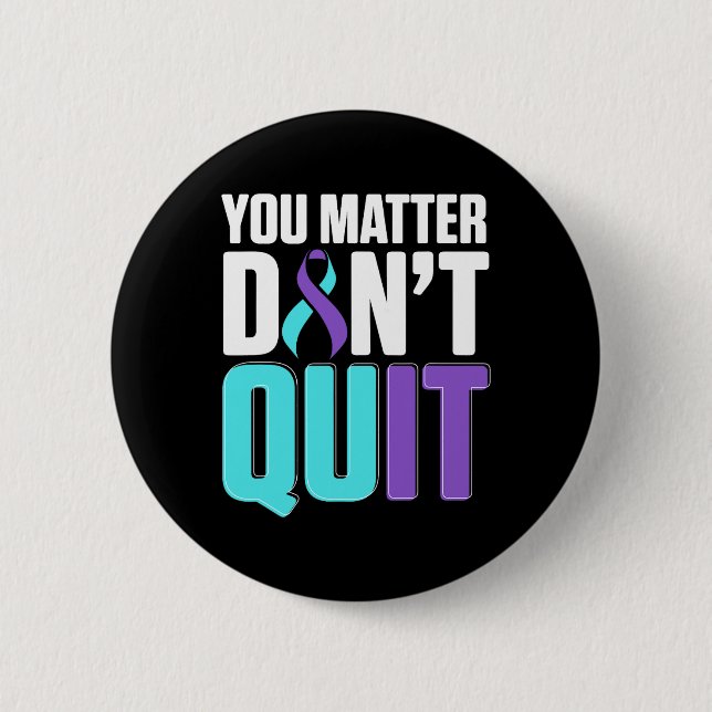 National Suicide Prevention Awareness Month Warrio Button (Front)