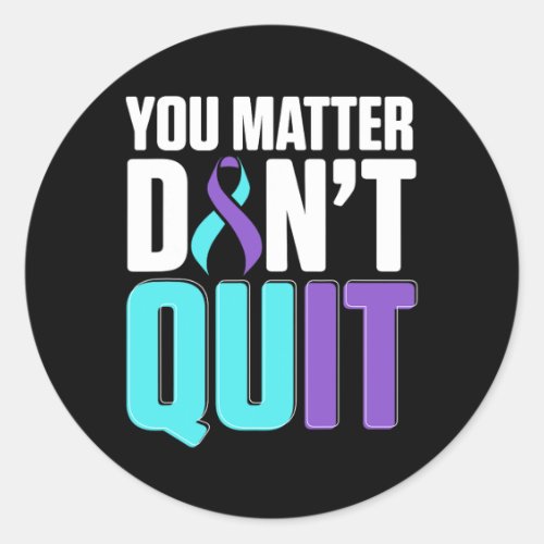 National Suicide Prevention Awareness Month Warrio Classic Round Sticker