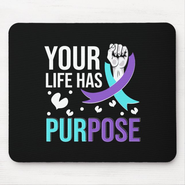National Suicide Prevention Awareness Month Warrio Mouse Pad (Front)